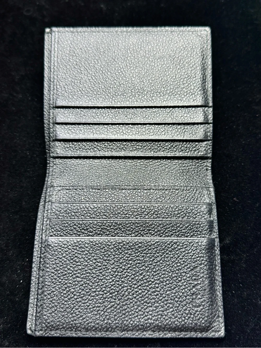 Prada Men's Black Leather Bifold Wallet